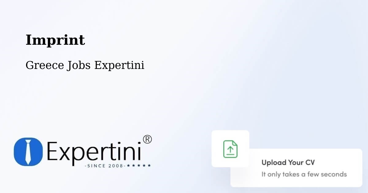 Imprint – Velventós - Greece Jobs Expertini